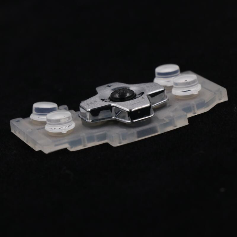 Teclado de silicona con tapas de botones de plástico