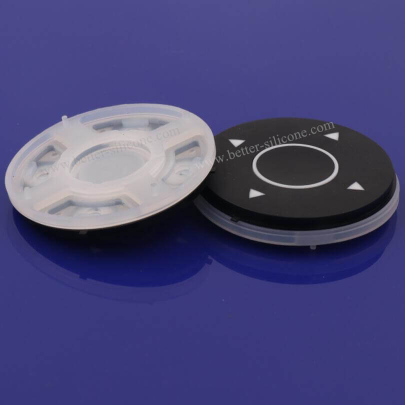 Cojín de botón de silicona de goma de plástico personalizado
