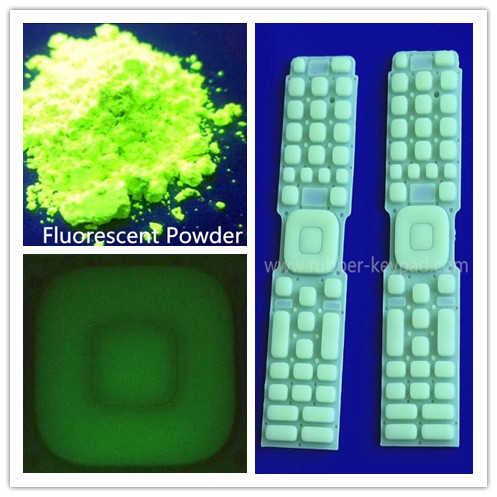 Teclado de silicona fluorescente